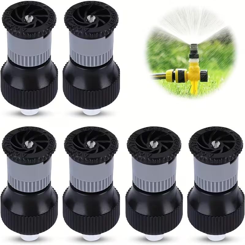9pcs 360° Rotating Pop‑Up Automatic Lawn Spray Heads With G1/2 Female Thread Adjustable Coverage Range Lawn Sprinklers