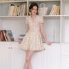 Ceme Adu Cest_Pastoral Flower V-Neck Dress
