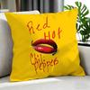 Rock Red Hot Chili Peppers Cushion Cover Cushion Cover Set 4Pcs 50X50 45X45 40X40 Pillowcase Decorative Sofa Home Decor