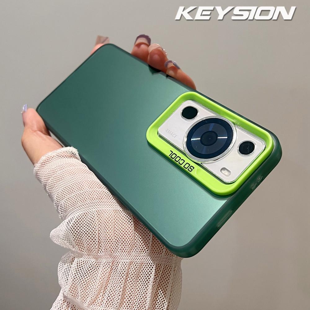 KEYSION Metallic Aurora Skin Matte Case for Huawei nova 12s 11 Pro 10 9 8 Silicone Shockproof Phone Cover for Honor 90 5G 70 50