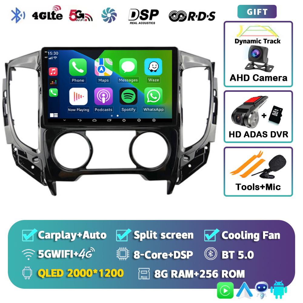 Android 14 Carplay Car Radio For Mitsubishi Pajero Sport 3 L200 5 Triton 3 2015 2016 2017 2018 2019 Multimedia Player GPS Stereo