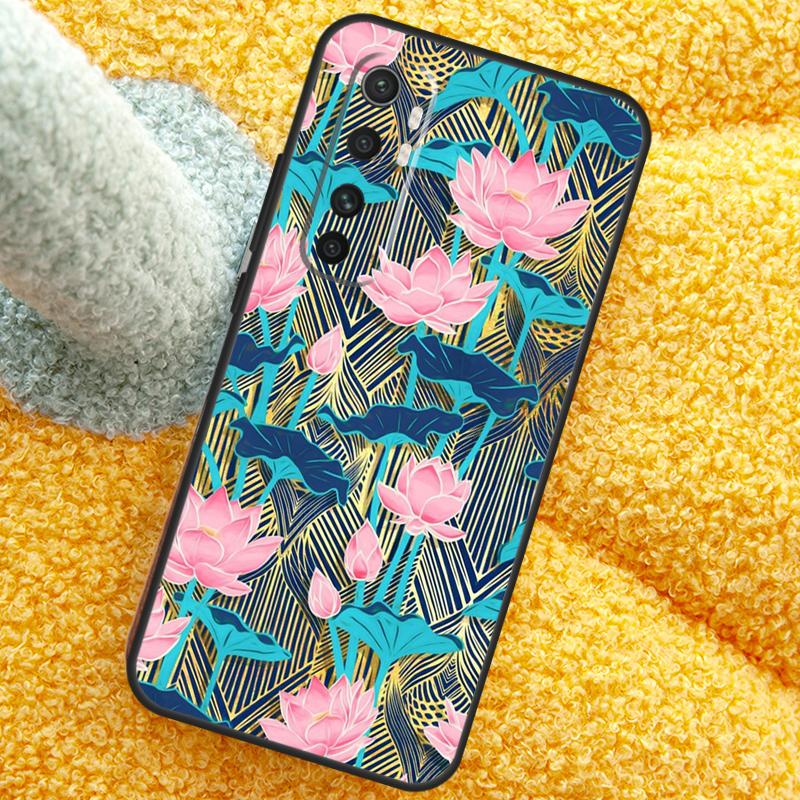 Lotus Flower Case For Xiaomi 15T 14T 13T 14 15 Ultra 17 Pro Max Cover For POCO F8 F7 F5 F6 X5 X6 X7 Pro