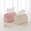 Lovely Heart Pattern Drawstring Tissue Bag Napkin Holder Container Korean Style Portable Newborn Stuff Wet Wipes Organizer
