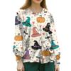 Women's Casual Long Sleeve Single Breasted Printed Dry- Top