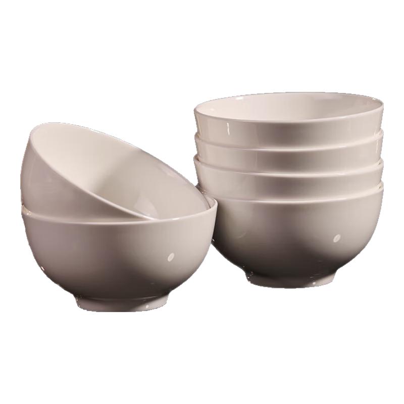 Jingdezhen Underglaze Ceramic Rice Bowl Set 4.5-inch (6-pack)