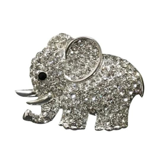 Cute Elephant Rhinestones Car Air Vent Freshener Perfume Clip Diffuser Decor