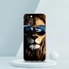 The Lion Phone Case for iPhone 16 15 14 13 12 Pro Max Transparent Soft for iPhone 11 Pro Max 7 8 Plus XS XR Silicone Shell Capas