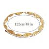 New Trendy Irregular Metal Leaves Waist Chain for Women Vintage Gold Dress Jeans Skirt Belly Chain Body Jewelry Gift