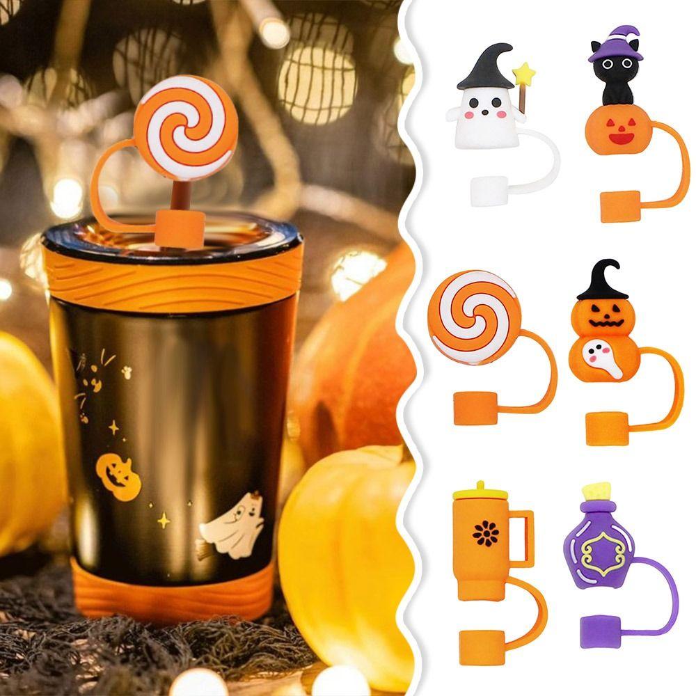 10mm Splash-proof Straw Cap Halloween Straw Stoppers New Straw Tips Cover