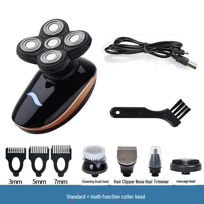 Çok İşlevli USB Araba Tıraş Makinesi Yüz Yıkama ve 5 Bıçaklı Tıraş Bıçağı ile