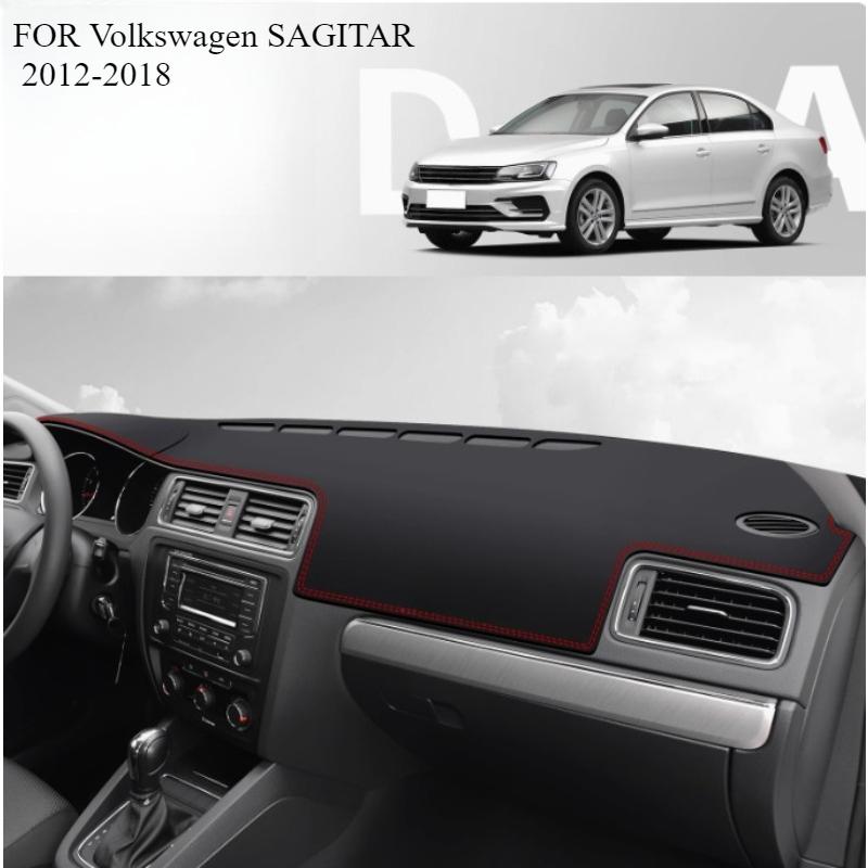 FOR Volkswagen SAGITAR 2012-2018 Car Dash Mat Dashmat Dashboard Mat Cover Sun Shade Dash Board Cover Carpet  Accessories