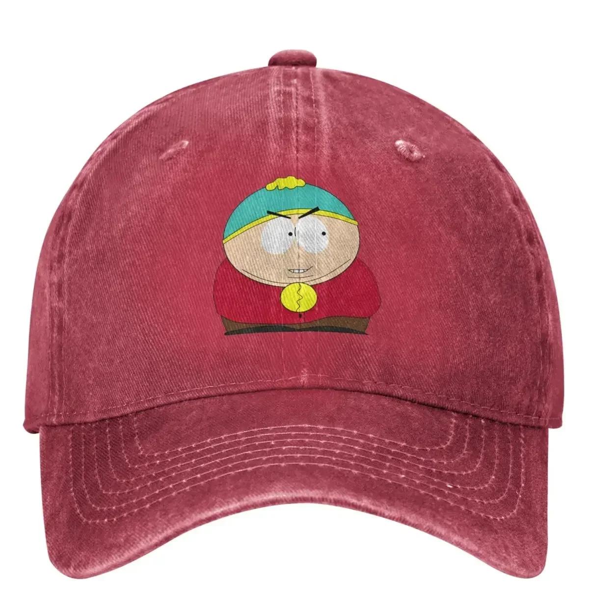 

Eric CartUnisex Baseball Cap Souths Cartoon Parks Casual Unisex Teens Hip Hop Hats Sunscreen Running Hippie Snapback Cap One Size