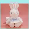 Plush Rabbit Toy With Dress And Bow Decoration For Girls