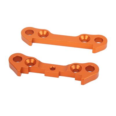 2 Pcs Metal Front Lower Arm Fixed Block Plate Connecting Plates Orange for ZD Racing 1 7 DBX07 EX 07 RC Car