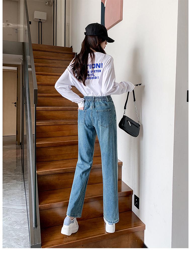 Women's Extra Large Wide Leg Pants, High Elasticity, 300-350 Jin, Plus Size, Spring/Autumn, Straight Leg.