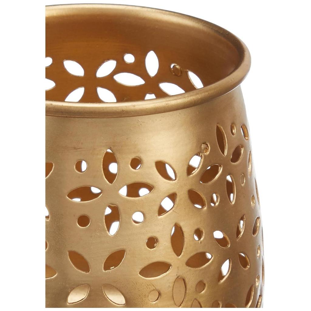 Decorative Metal Urban Lantern and Tealight Candle Holder | Home Décor & Gifting (Pack of 2)