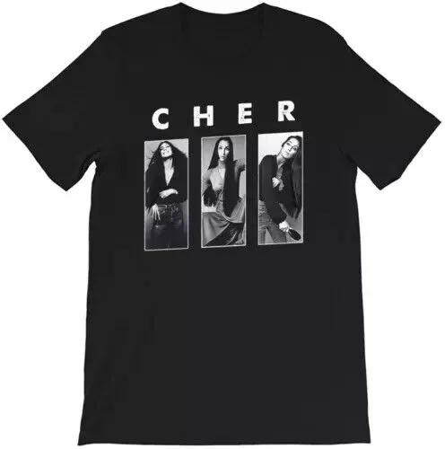 Unisex Short Sleeve Crew Neck Cotton T Shirt Cher XXXL