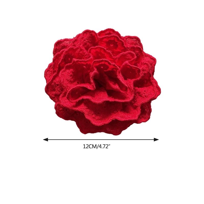 Lace Flower Hair Clip Claw Clips Hair Banana Barrettes Non-Slip Jaw Clip Girls Elegant Grab Hair Claw Hair Decor