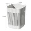 Plastic Wastebasket Trash Can Hollow Design Open Top Waste Container Large Capacity Garbage Bin for Bedroom Bathroom