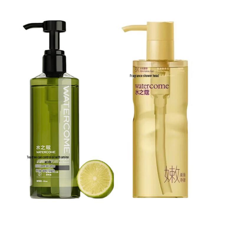 Watercode Tea Tree Amino Acid Oil Control Shampoo & Shower Gel Set