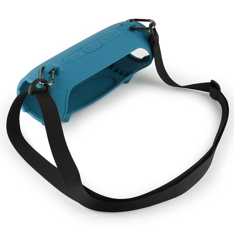 Protective Skin Case with Strap Bluetooth-Compatible Speaker Case Waterproof for JBL Charge 5/Wi-Fi Speaker Accessories