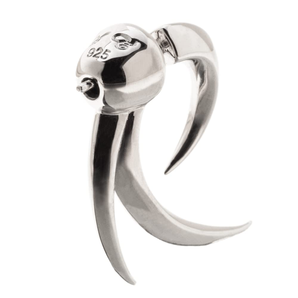 Artemis Classic Cyclone Earrings (ac-ace0154) - Men's Silver Accessories, Brand Jewelry, Silver, Silver Hoop Earrings, 925 Sterling Silver