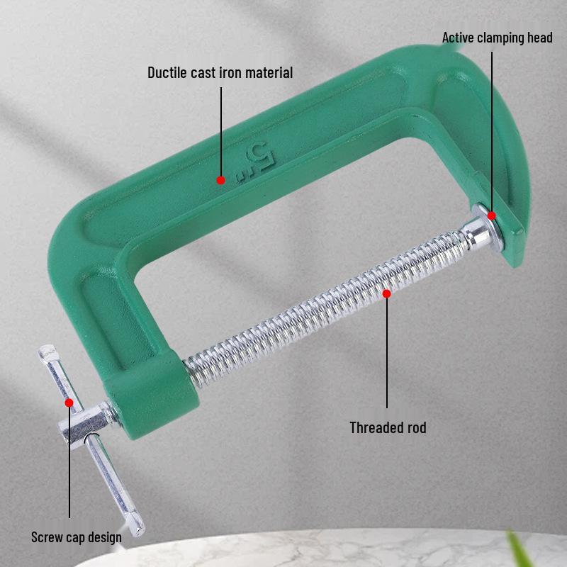 Serre-joint en G léger | Serre-joint en C solide | Dispositif de serrage pour menuiserie de type G multi-spécifications