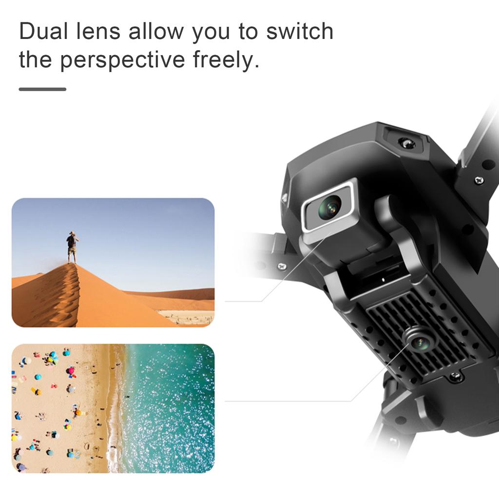 S68 RC dron s kamerou 4K Wifi FPV dron s dvojitou kamerou Mini skládací kvadrokoptéra Hračka pro děti s