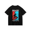 2025 Summer and Autumn Street Skateboard Printed T-shirt Loose and Casual Short-sleeved Men's and Women's Sportswear Top