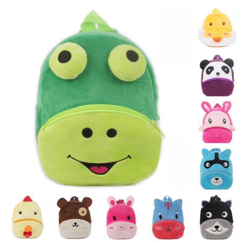 Adorable 3d Cartoon Animal Backpack For Toddlers With Soft Plush Material