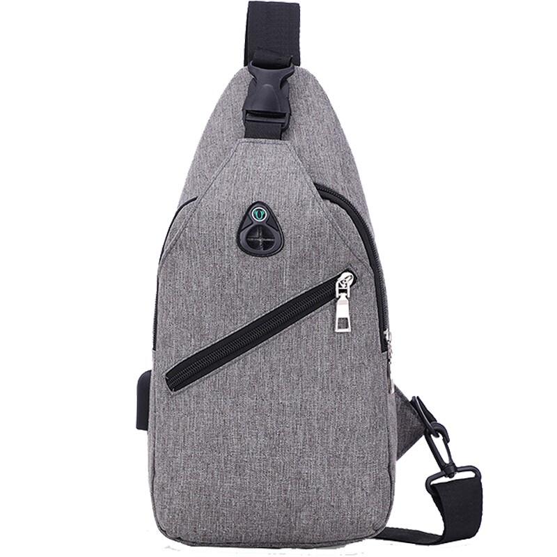 Hengyuanxiang Men s Business Multifunctional Chest Crossbody Bag