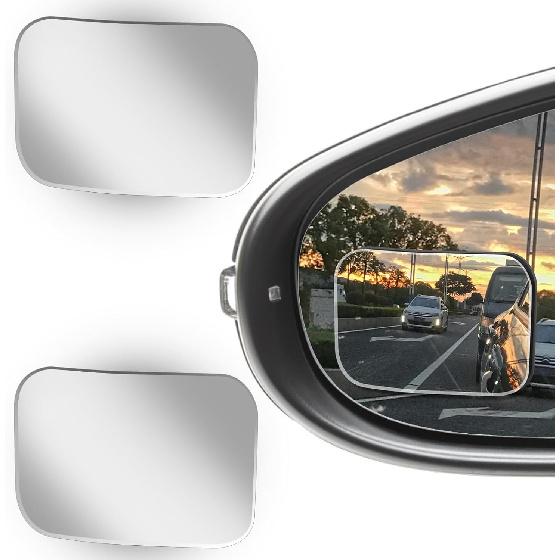 2Pcs Cars Heart Shaped Blind Spot Mirrors Car Side Mirror Blindspot Adjustabe Angle Removable Wide Angle Convex RearView Mirror for Enhanced Safety