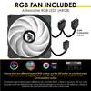Boitier pc gamer - empire gaming - ruby - argb - moyenne tour - 4 ventilateurs rgb 120 mm