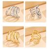 Irregular Line Rings Stylish Couple Present Rings Trendy Women Rings Hollow Rings Suitable for Women and Couple Present