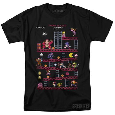 T-shirt Arcade Rétro T-shirt Jeux Classiques T-shirt Graphique Rétro Vtg