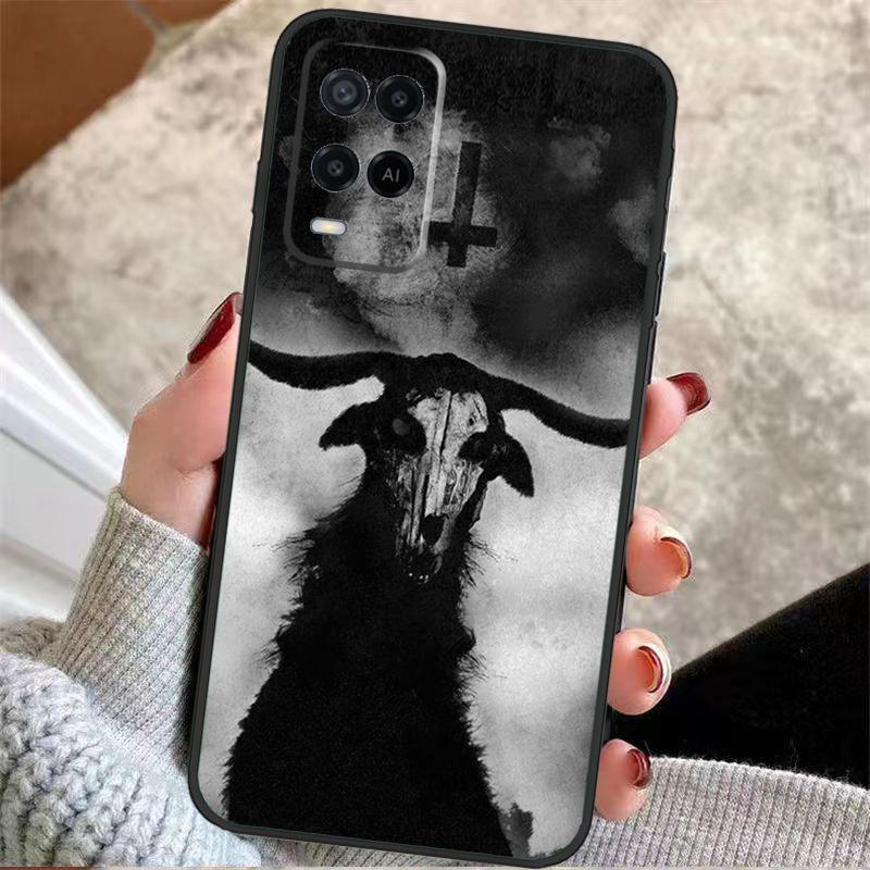 Devil Satan Dark Art Case For OPPO A96 A76 A16 A98 A78 A58 A18 A15 A17 A77 A5 A9 A74 A94 A52 A72 A53S A54S A57S
