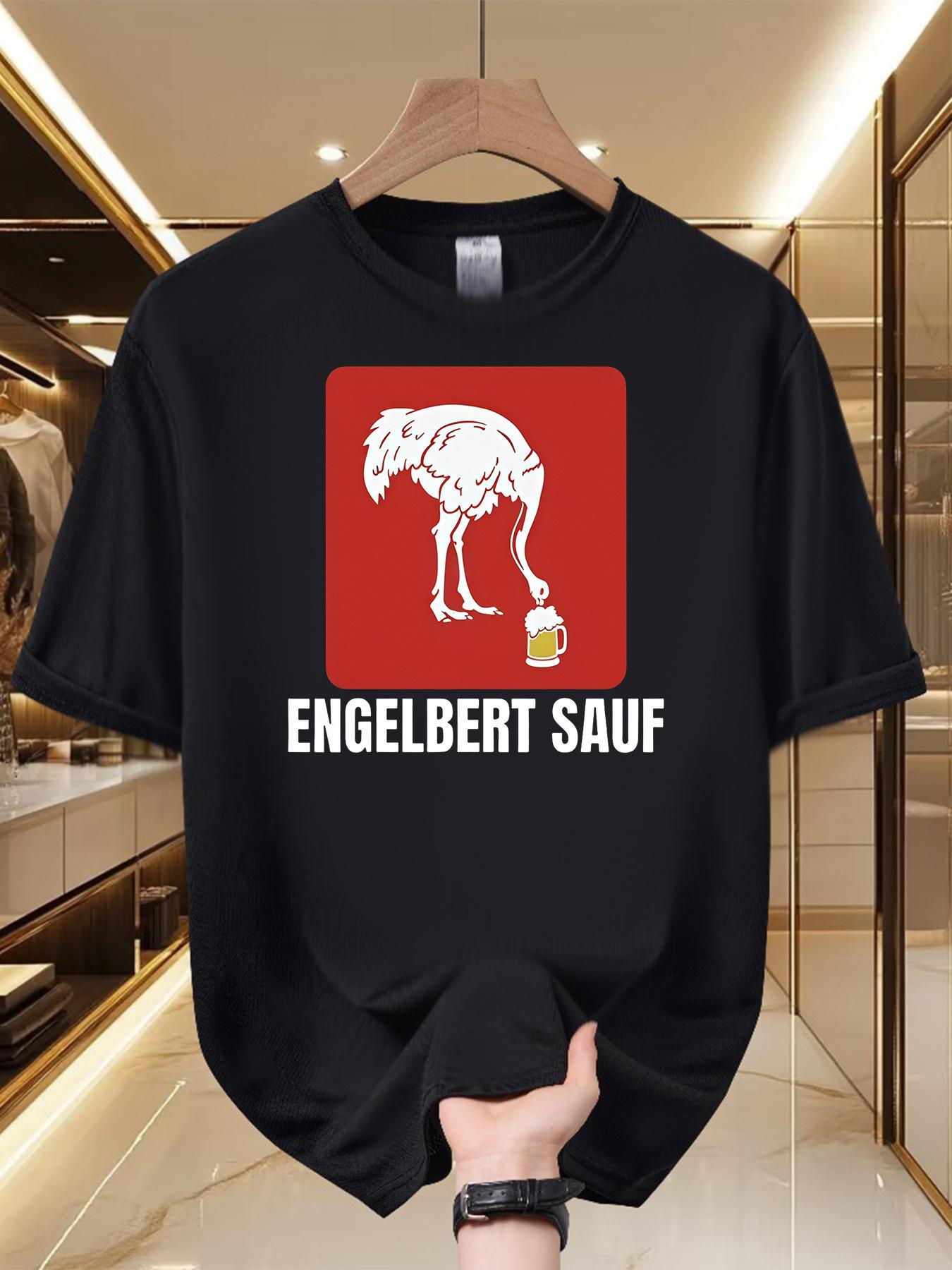 

Engelbert Sauf Men S Graphic Tee - Playful And Unique Design, Soft And Lightweight, Perfect for Beer Enthusiasts at Gatherings And Events S чёрный