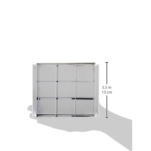 Endo Shoji TKG Egg Tofu Agar Jelly Mold, 9-Cavity Egg Tofu Maker (with Dividers), Rust-Resistant Stainless Steel for Hygiene, W x D x H (mm) 148 x 135