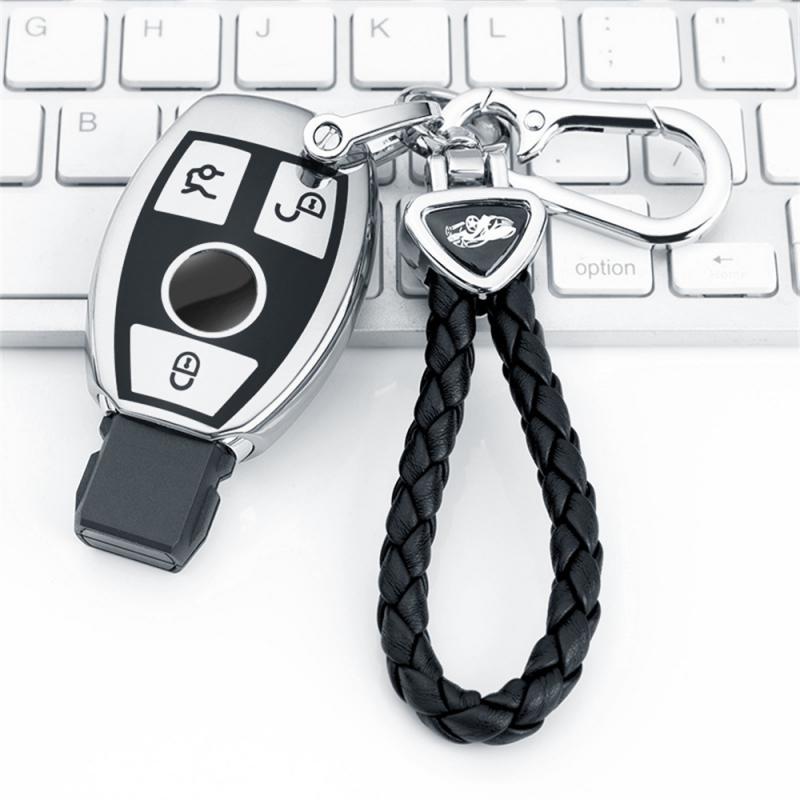 Měkké TPU Pouzdro na klíč od auta Dálkový ovladač Fob Pro Mercedes Bnez CLA GLC GLA GLK W203 W210 W211 W204 W176 Třída A B C R AMG Příslušenství