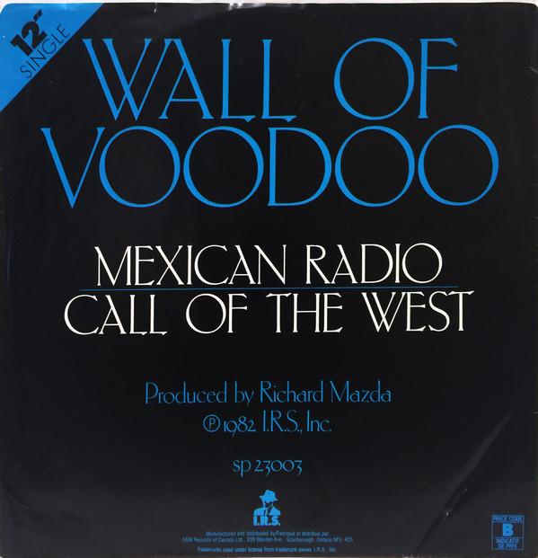

12inch Record WALL OF VOODOO Mexican Radio Call Of The West SP23003 I.R.S. Records 1983 Canada Rock Used