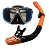 Scuba Diving Mask Snorkel Set for Adults Tempered Glass Professional Panoramic Snorkeling Gear Swimming Training Snorkel Kit QY367+198