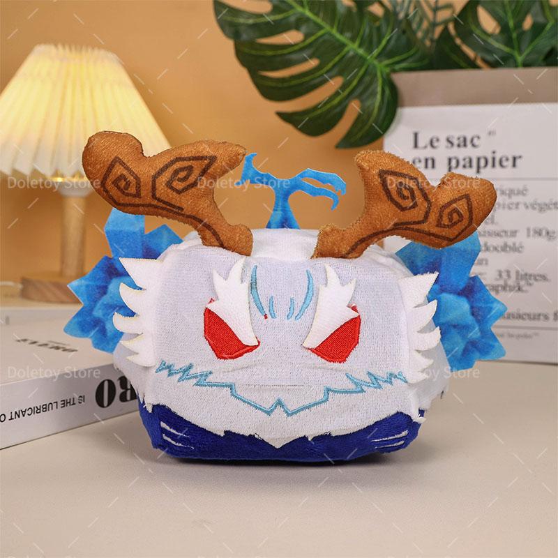 New Blox Fruits Plush Doll Anime Game Stuffed Drogan T-Rex Fox Kitsune Blox Fruited Phoenix Mammoths Plush Toy Children Gifts