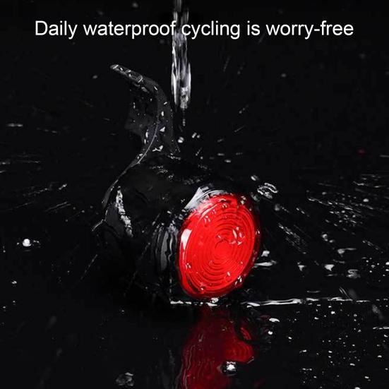 Bicycle Tail Light with Brake Sensor Waterproof USB Rechargeable Universal MTB Road Mountain Bike Cycling Night Riding Warning Rear Lamp