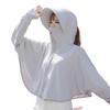 Women's Large Brim Sun Protection Ice Silk Jacket - 2025 Summer UV Shield for Cycling and Electric Scooters
