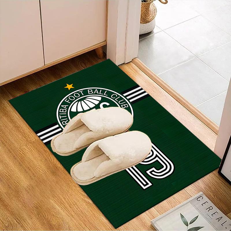 Cori-tiba Football Club Crest Printed Office Carpet Chair Cushion  Entryway Rug, Rugs for Living Room, Bedroom Christmas gifts