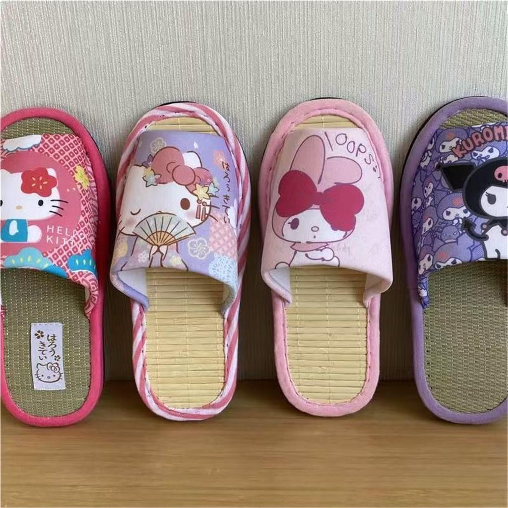 My and Pochacco Tatami Room House Summer Toilet for Kids and Perfect for Guests and Home Use Kuromi, Melody, Cinnamoroll, Slippers, Shoes, Slippers,