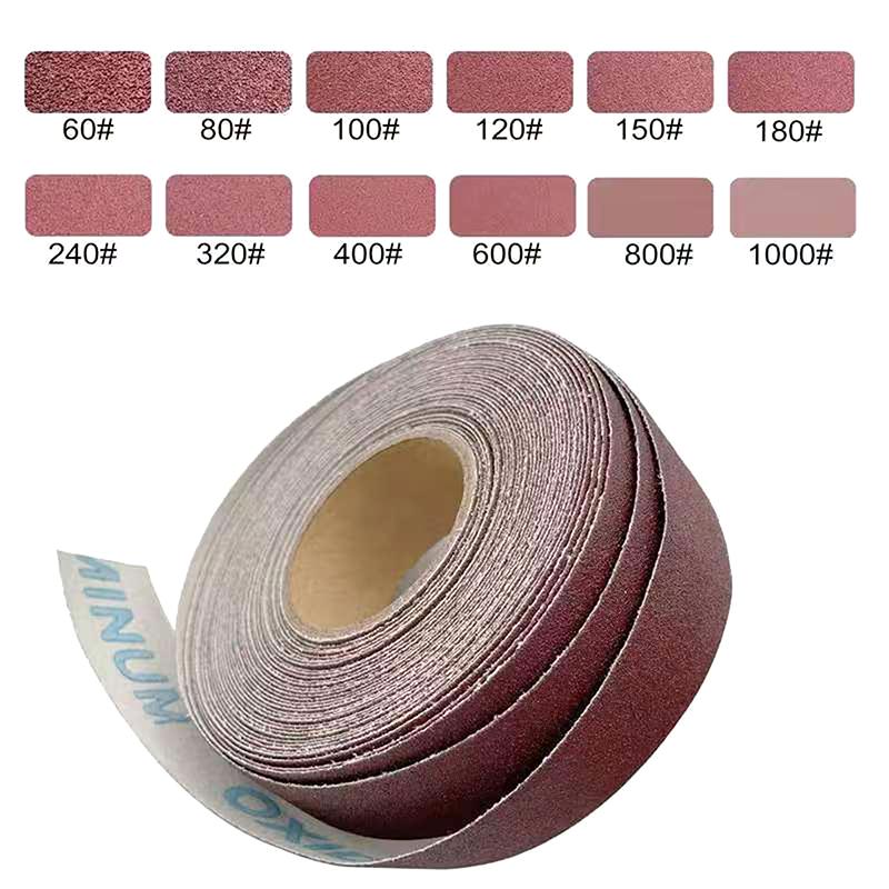 1Inch Emery Cloth Rolls, Continuous Sandpaper Suitable For Wood Sanding, Metal Polishing, Car Detailing