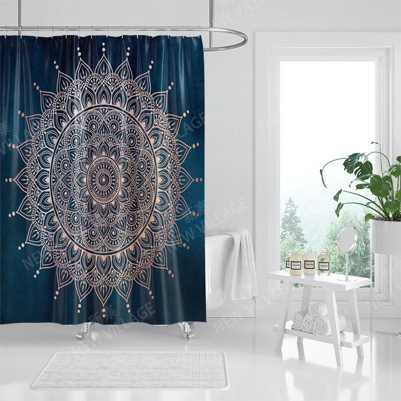 Mandala Corturi de duș din material impermeabil Accesorii pentru perdea de baie Perdea de baie 180x200cm 240*200cm decorațiune boho vintage