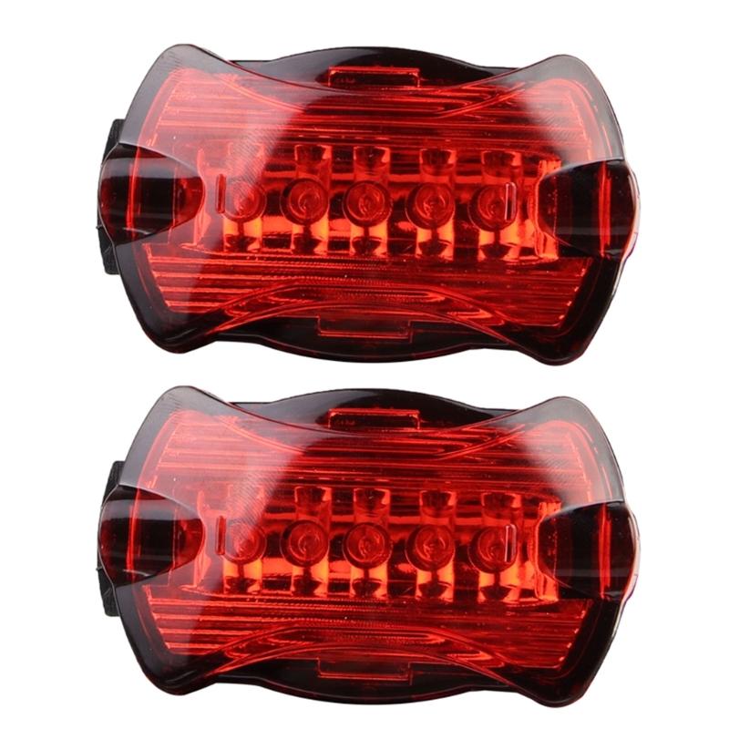 

2Pcs Warning Light Night Safety Rear Tail Light Mountain Bikes LED Taillight 1