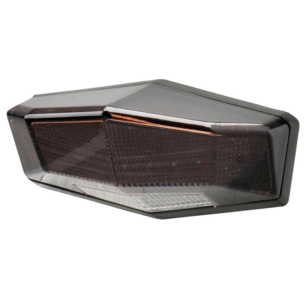 DRC Motread Edge Tail Light with Smoke LED Tail Light with License Plate High Long Energy Dirtfreak F5872 Part Lens, Light, Brightness, Life, Saving,